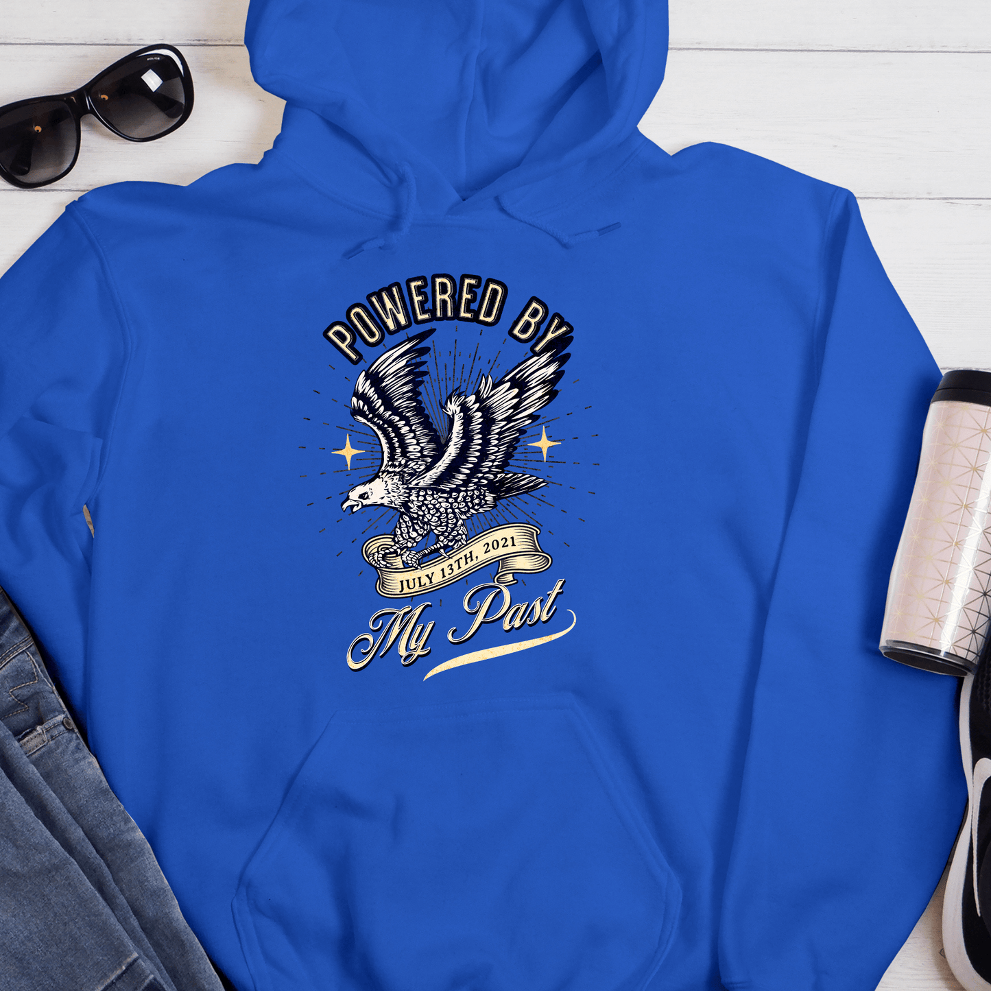 Custom Recovery Hoodie | Inspiring Sobriety | Powered By My Past
