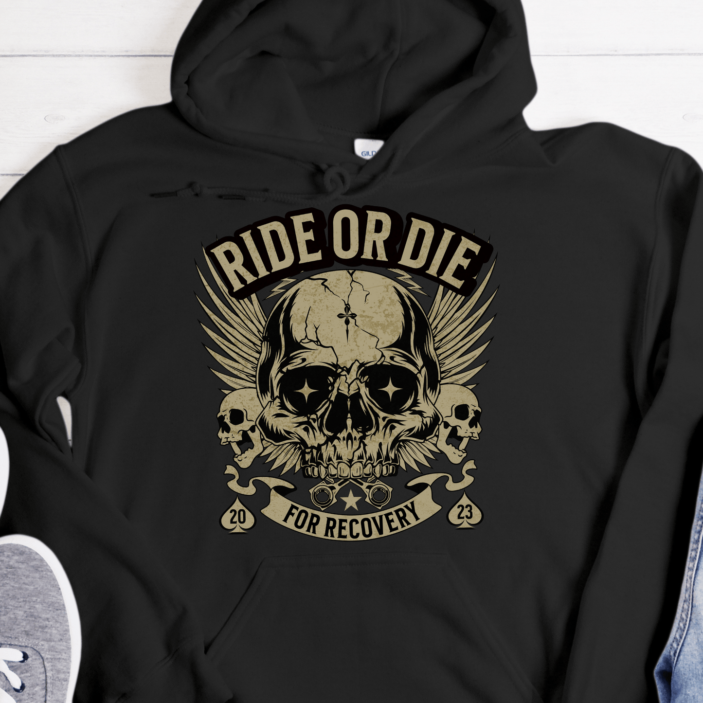 Custom Recovery Hoodie | Inspiring Sobriety | Ride or Die For Recovery