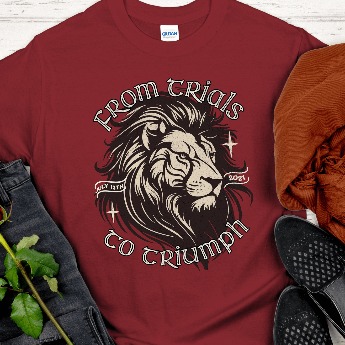 Custom Recovery T-Shirt | Inspiring Sobriety | From Trials To Triumph