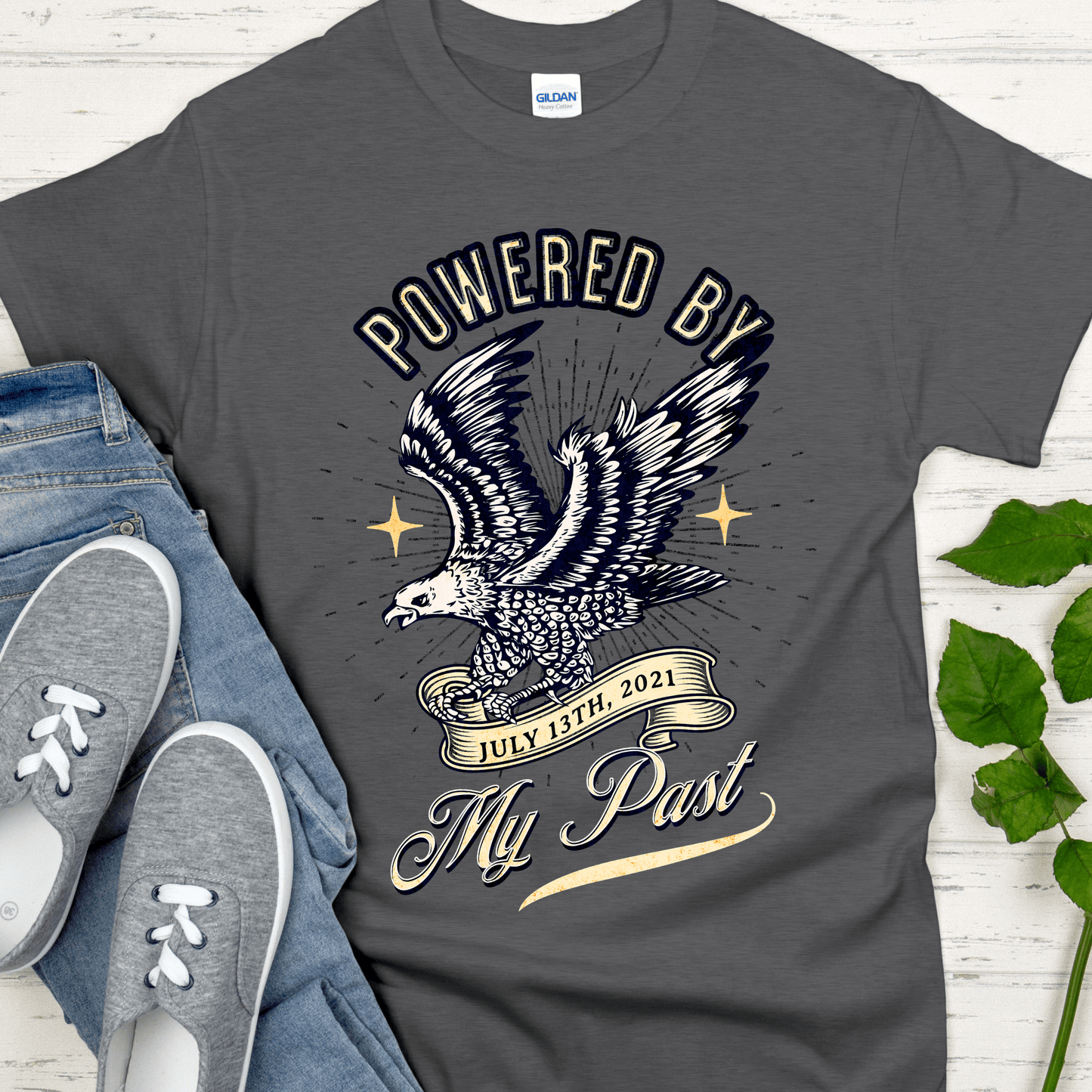 Custom Recovery T-Shirt | Inspiring Sobriety | Powered By My Past