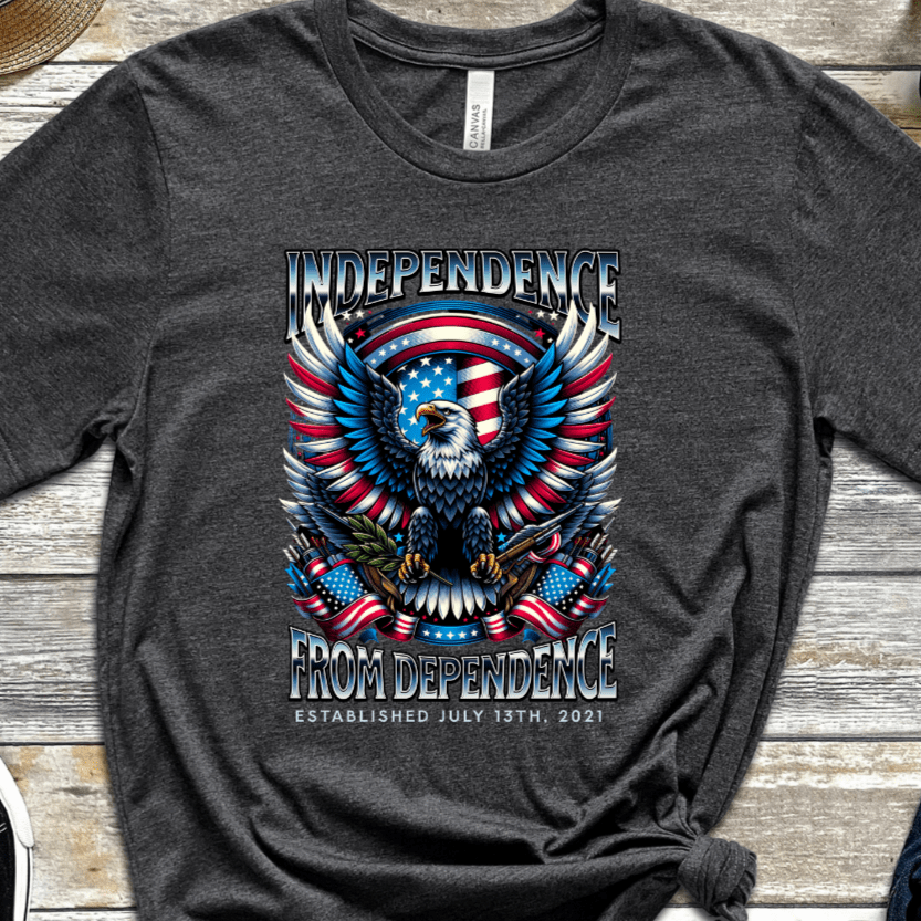 Custom Vintage Recovery T-Shirt | Inspiring Sobriety | Independence From Dependence