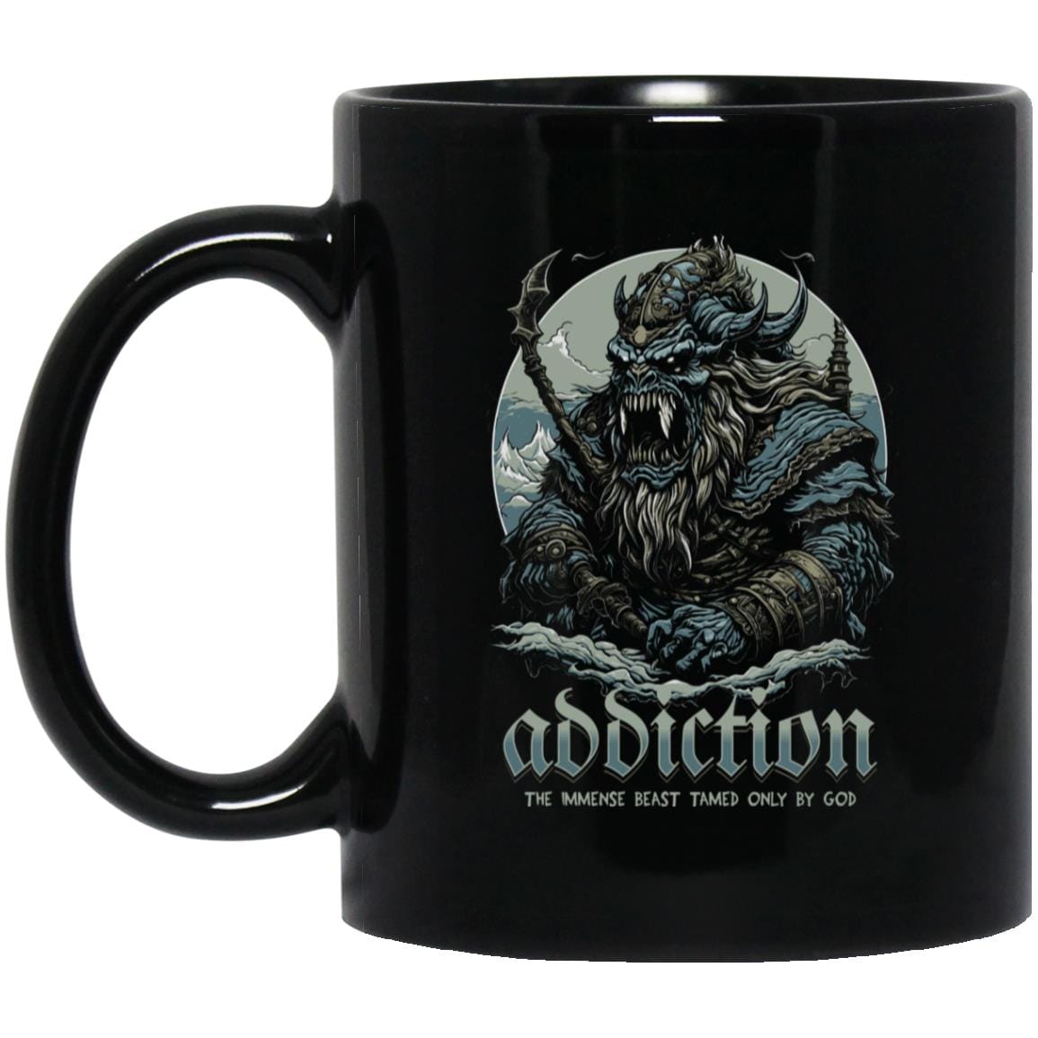 Recovery Coffee Mug | Inspiring Sobriety | Addiction, The Immense Beast Tamed Only By God