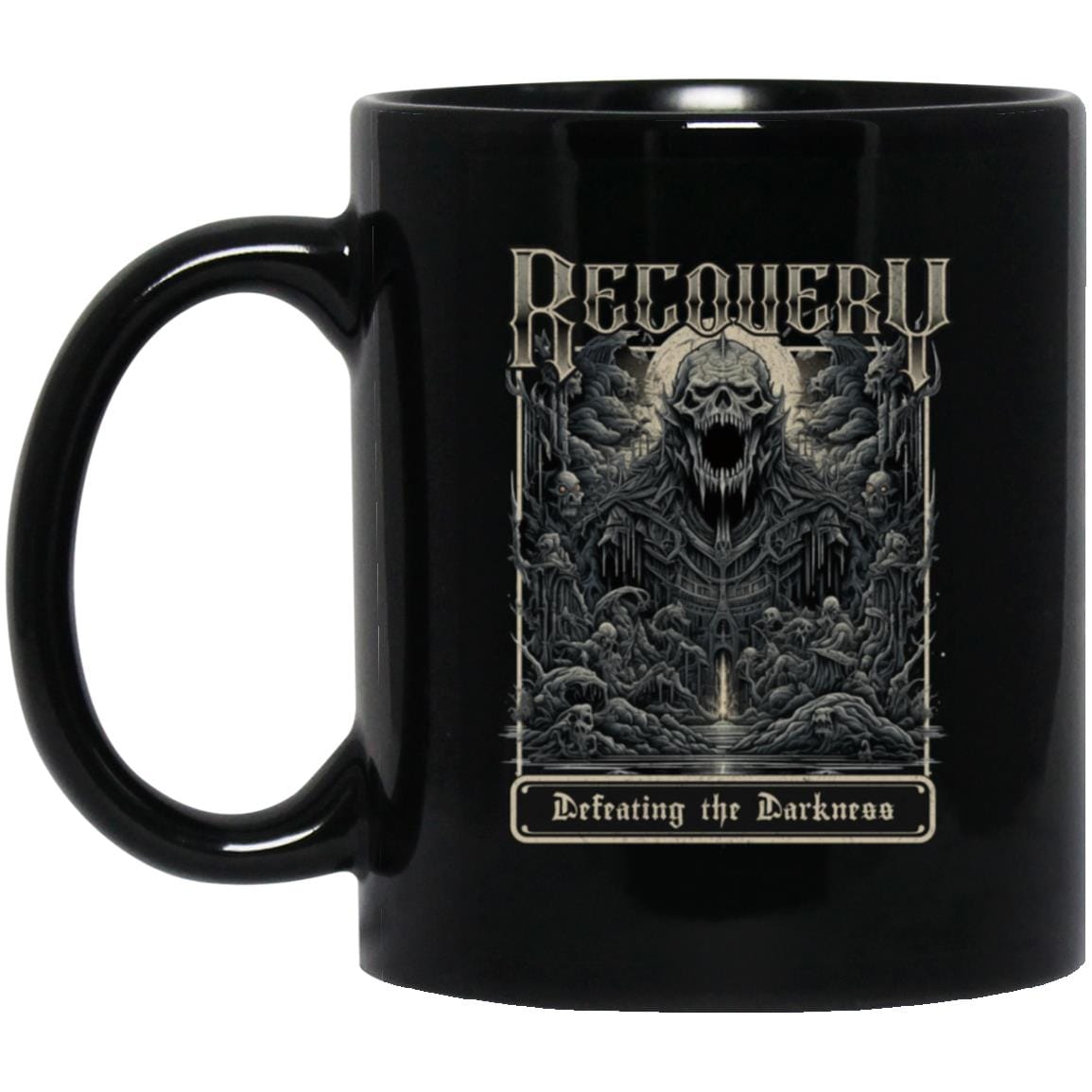 Recovery Coffee Mug | Inspiring Sobriety | Defeating The Darkness