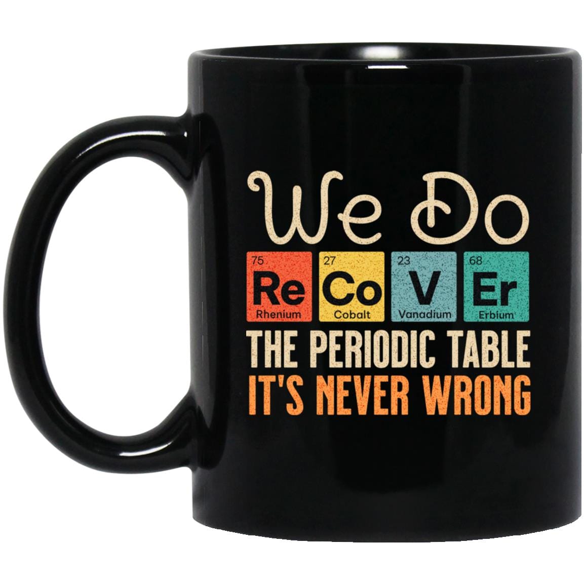 Recovery Coffee Mug | Inspiring Sobriety | We Do Recover - Periodic Table