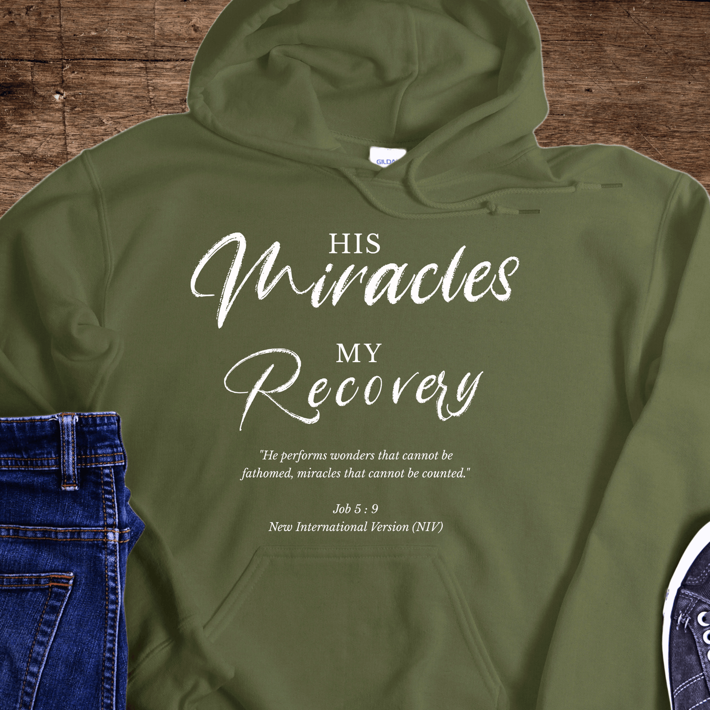 Recovery Hoodie | Inspiring Sobriety | His Miracles, My Recovery