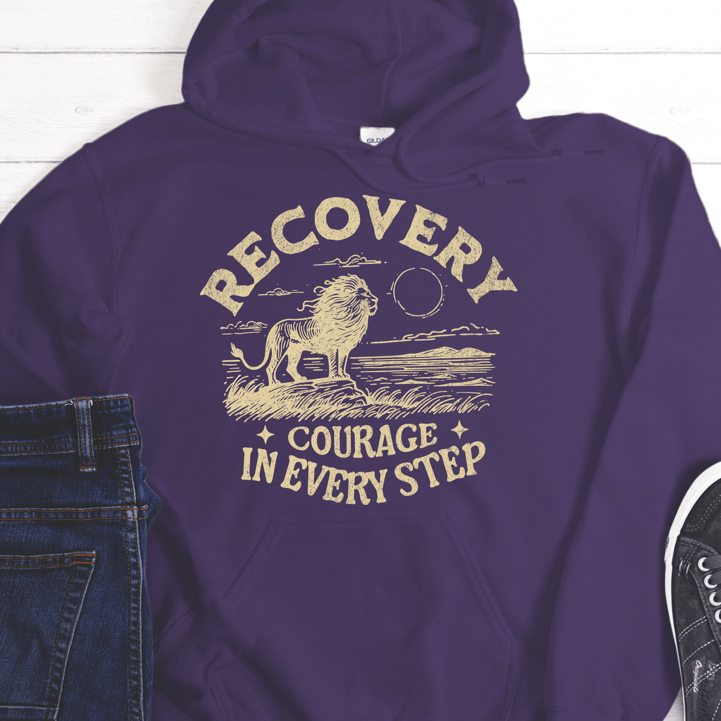 Recovery Hoodie | Inspiring Sobriety | Recovery - Courage In Every Step