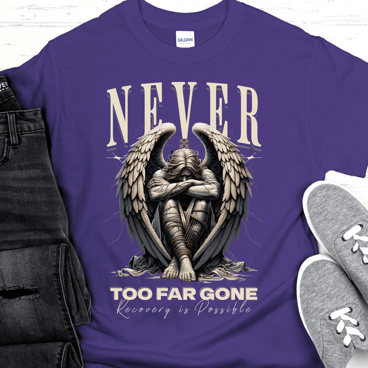 Recovery T-Shirt | Inspiring Sobriety | Never Too Far Gone