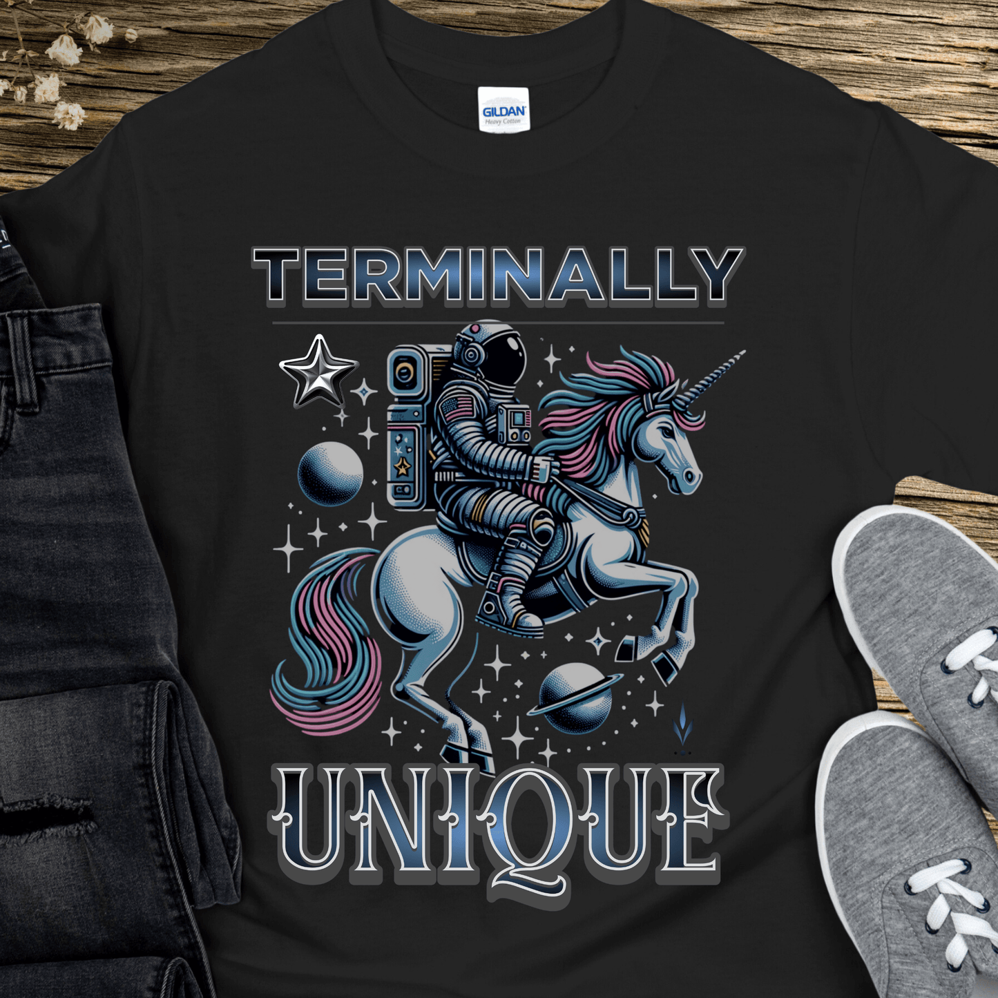 Recovery T-Shirt | Inspiring Sobriety | Terminally Unique Space Unicorn