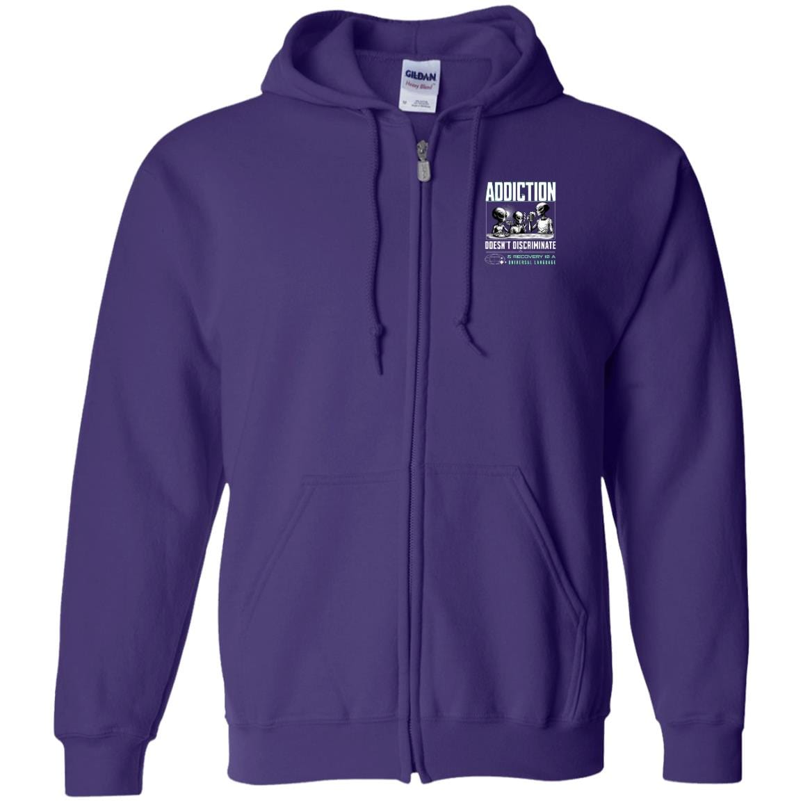 Recovery Zip Hoodie | Inspiring Sobriety | Addicted Aliens