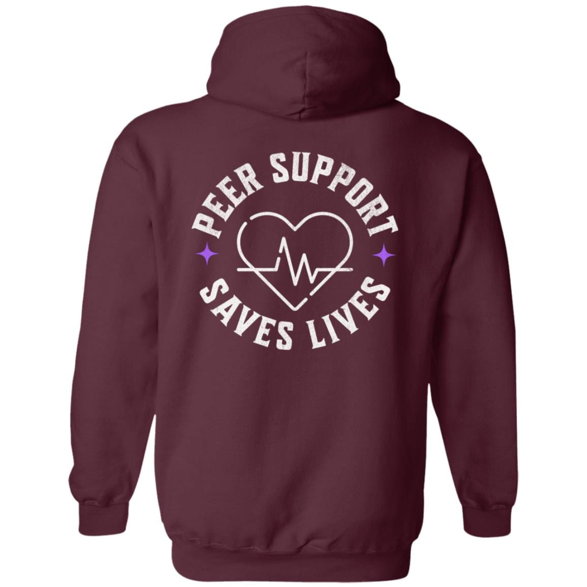 Recovery Zip Hoodie | Inspiring Sobriety | Peer Support Saves Lives