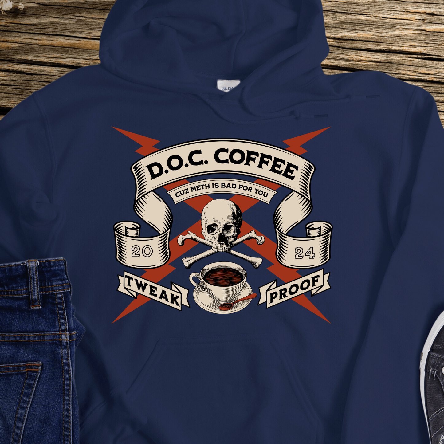 Custom Recovery Hoodie | Inspiring Sobriety |  DOC Coffee