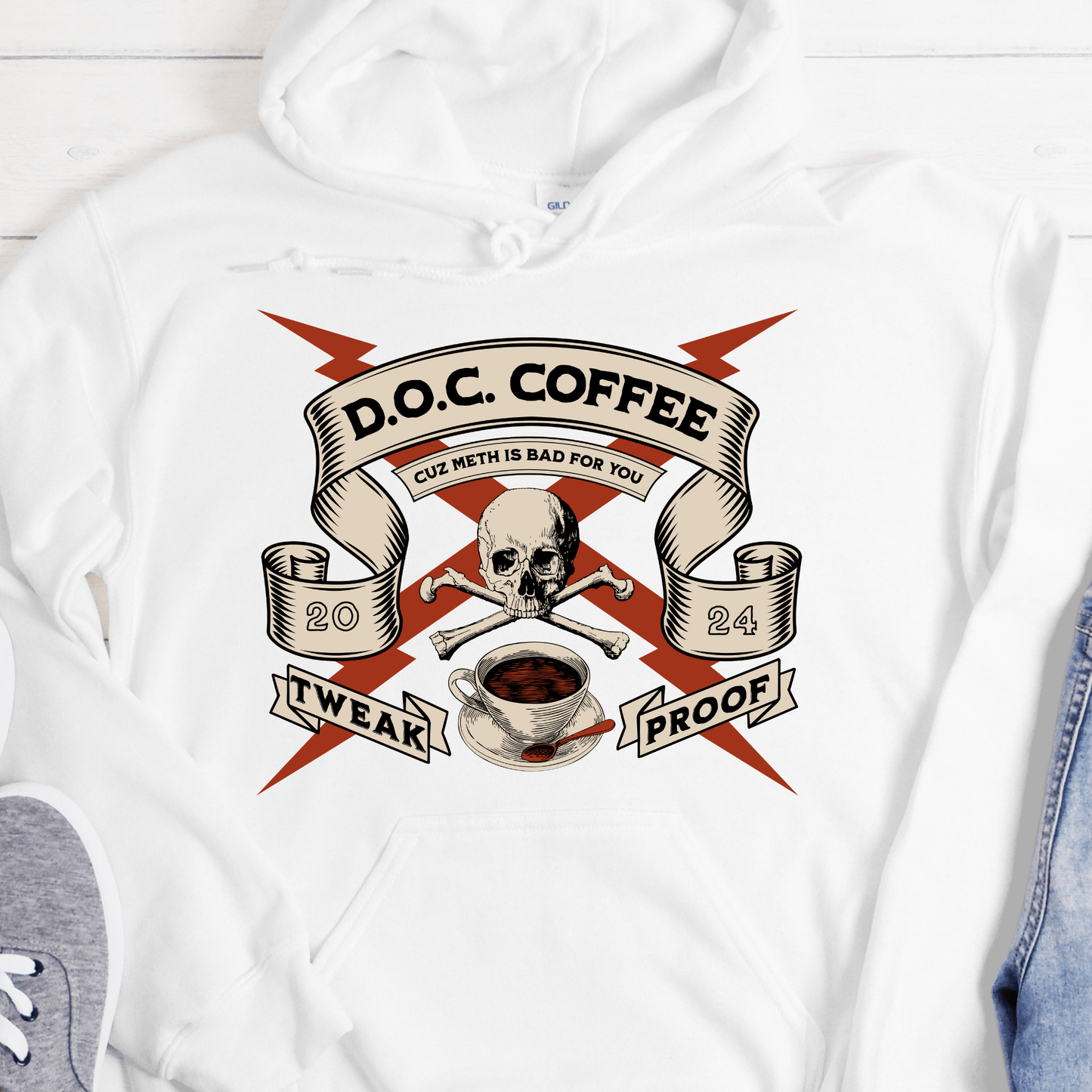 Custom Recovery Hoodie | Inspiring Sobriety |  DOC Coffee