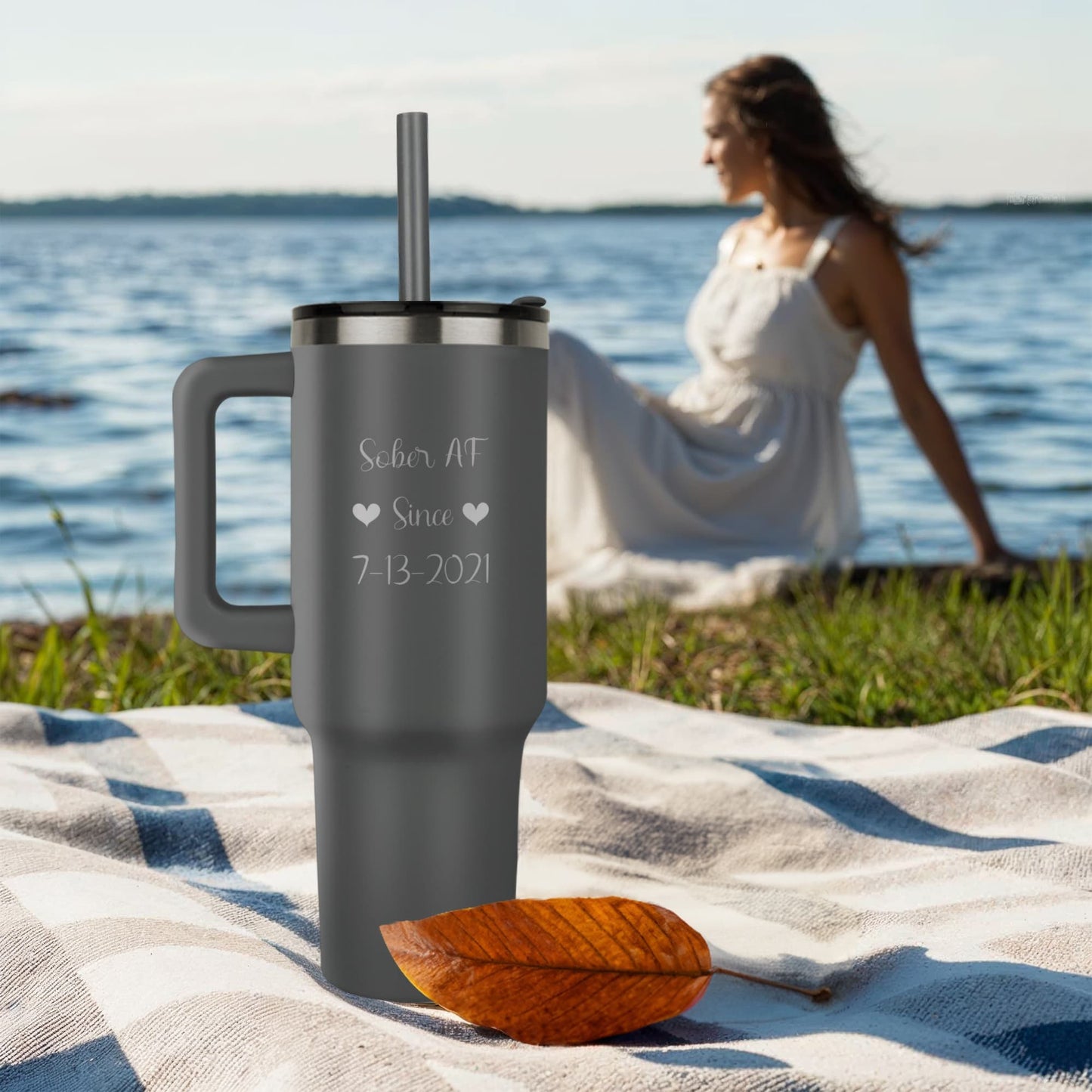 Custom Recovery SS Tumbler | Inspiring Sobriety | Sober AF Since