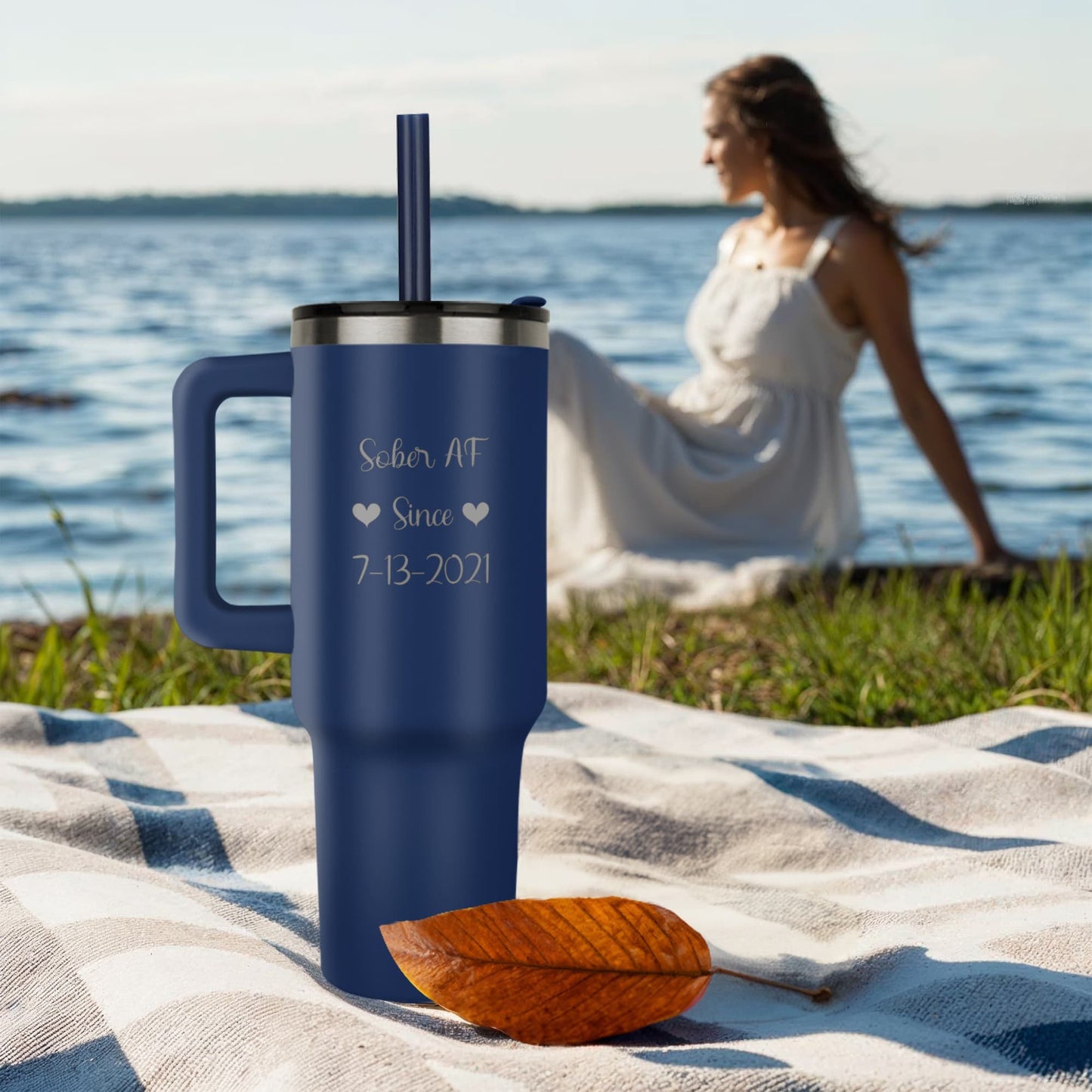 Custom Recovery SS Tumbler | Inspiring Sobriety | Sober AF Since