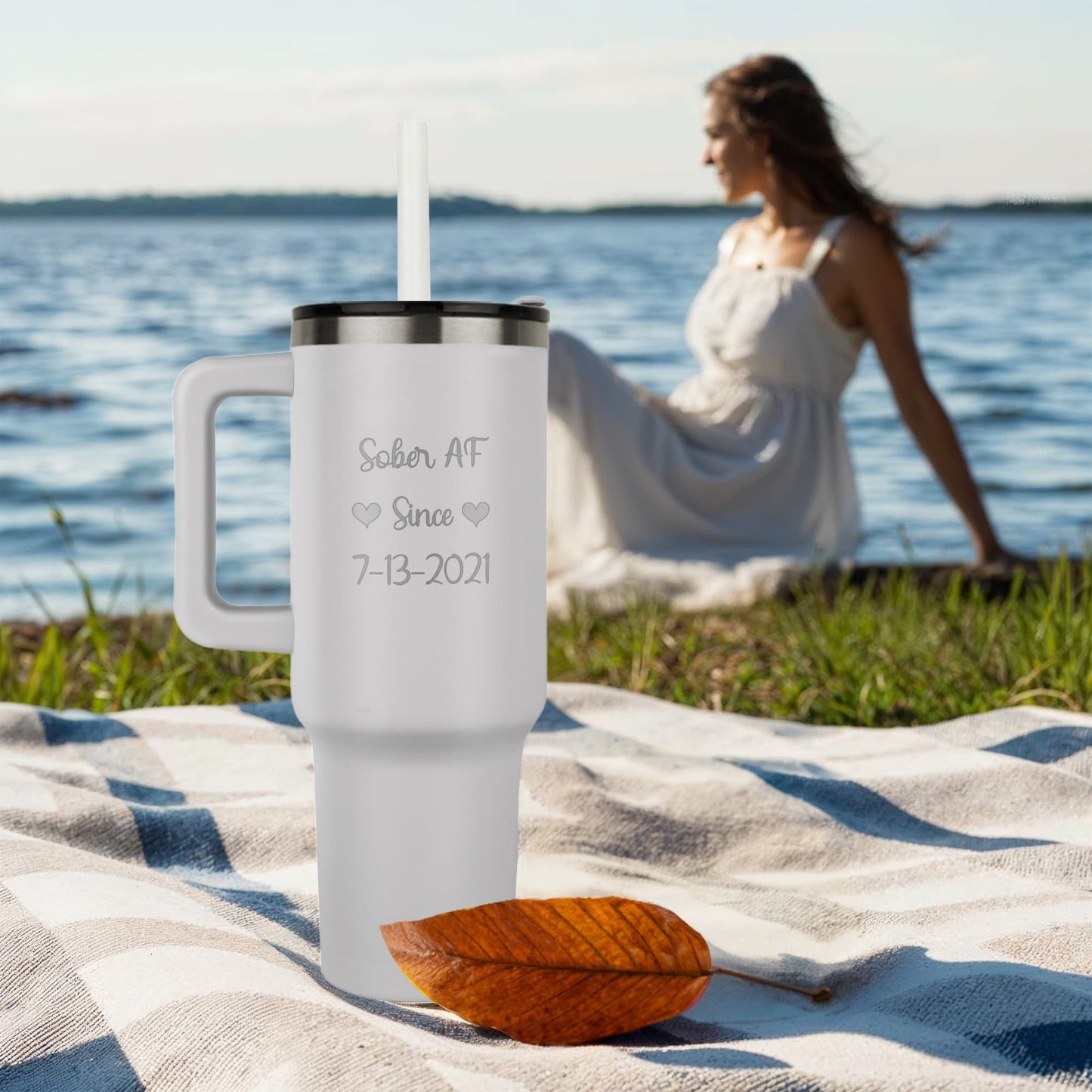 Custom Recovery SS Tumbler | Inspiring Sobriety | Sober AF Since