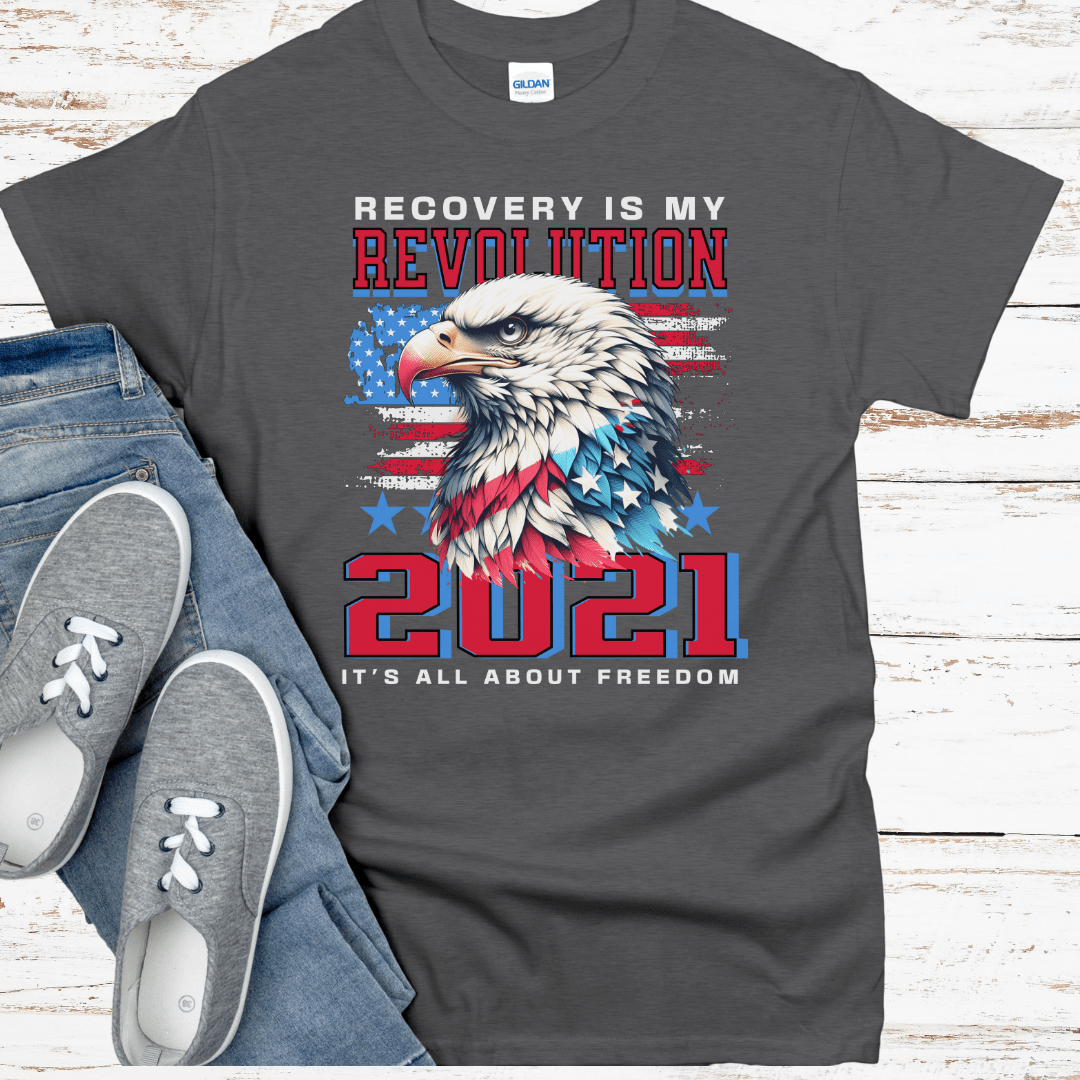 Custom Recovery T-Shirt | Inspiring Sobriety |  Recovery Is My Revolution