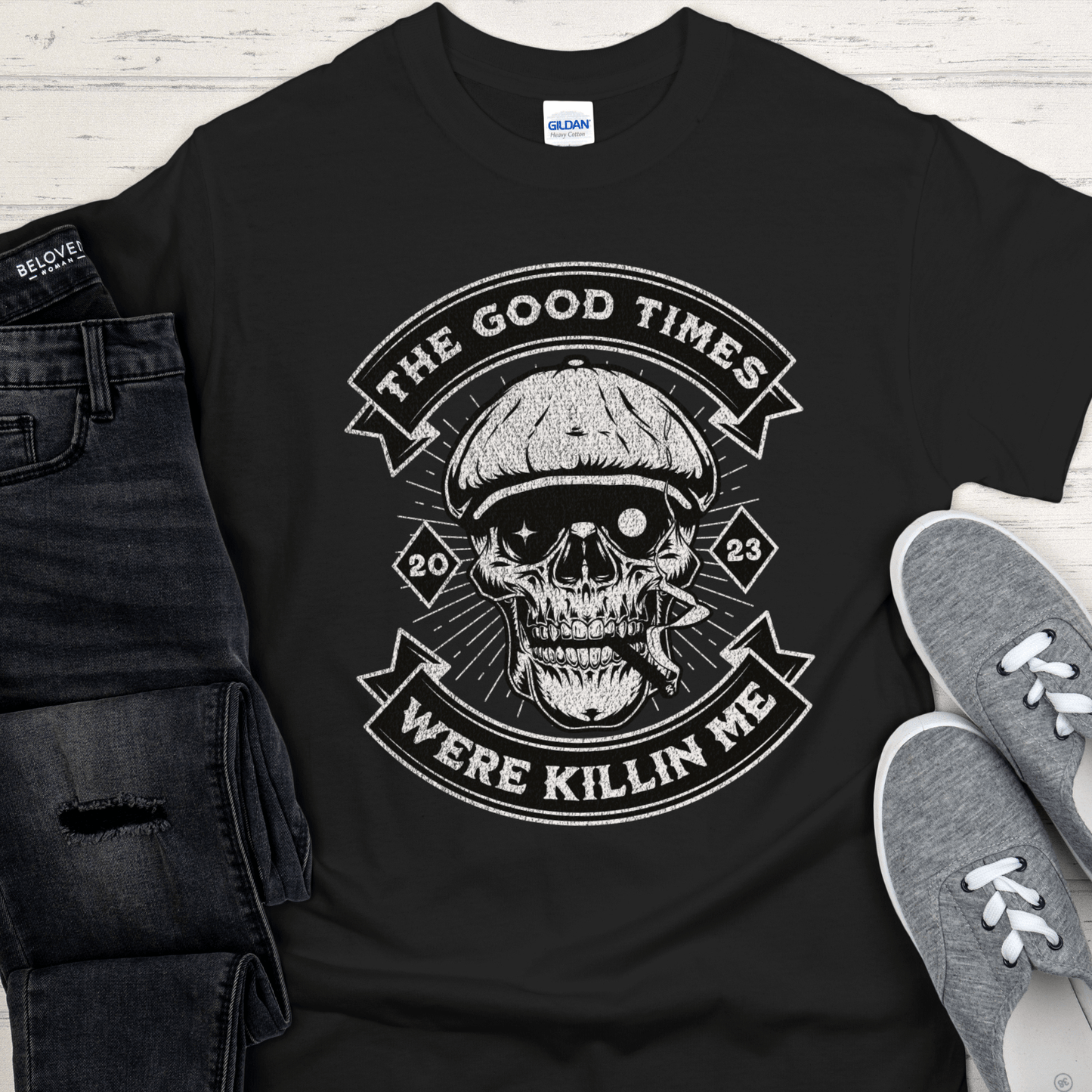 Custom Recovery T-Shirt | Inspiring Sobriety | The Good Times Were Killin Me