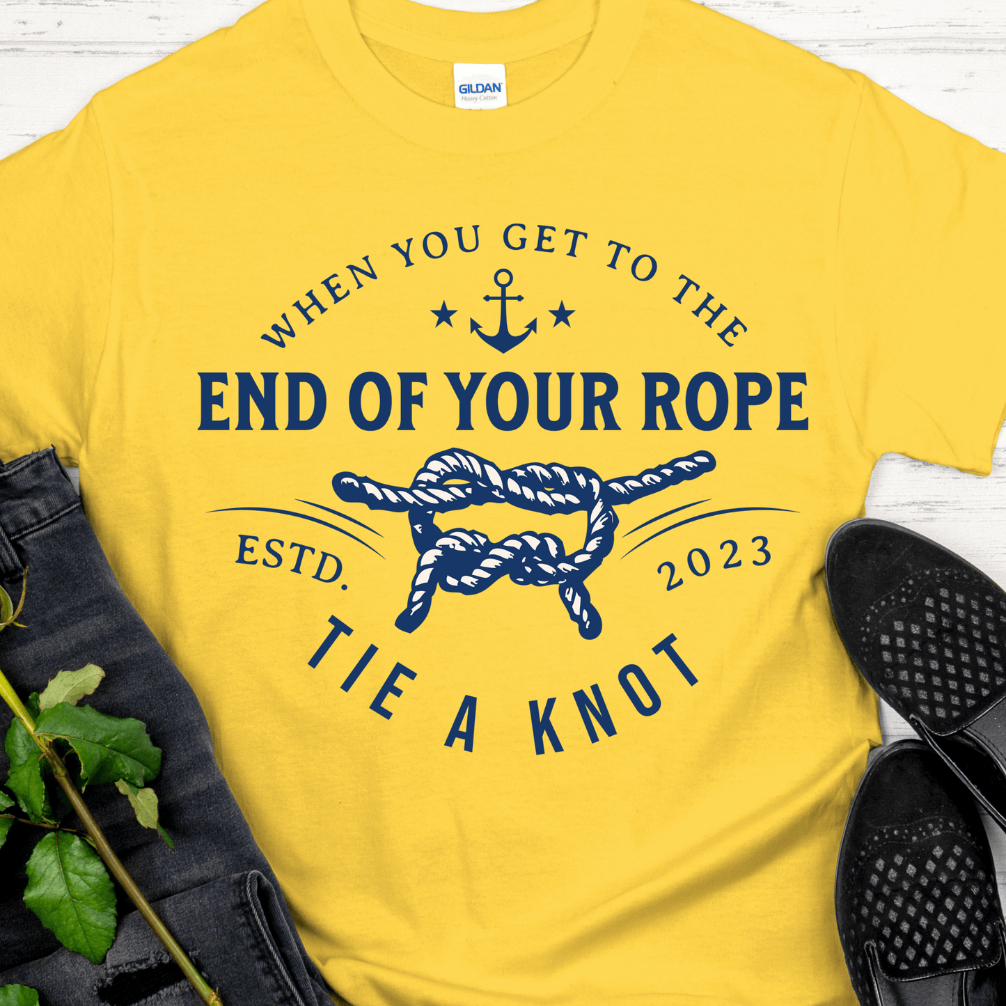Custom Recovery T-Shirt | Inspiring Sobriety |  Tie a Knot