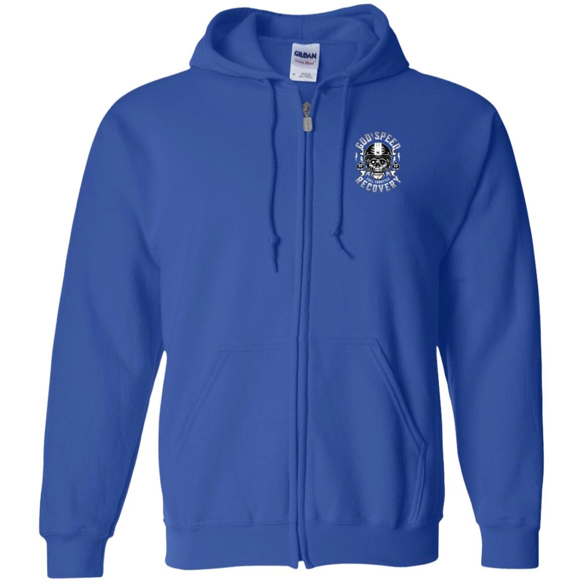 Custom Recovery Zip Hoodie  | Inspiring Sobriety |  God Speed - Full Throttle Recovery