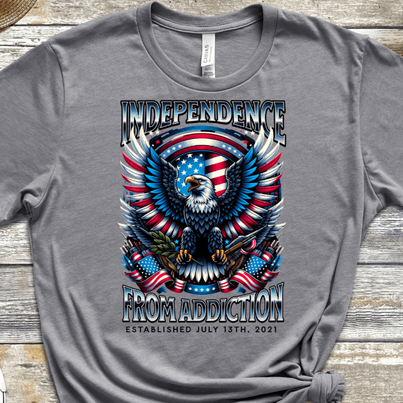 Custom Vintage Recovery T-Shirt | Inspiring Sobriety |  Independence From Addiction