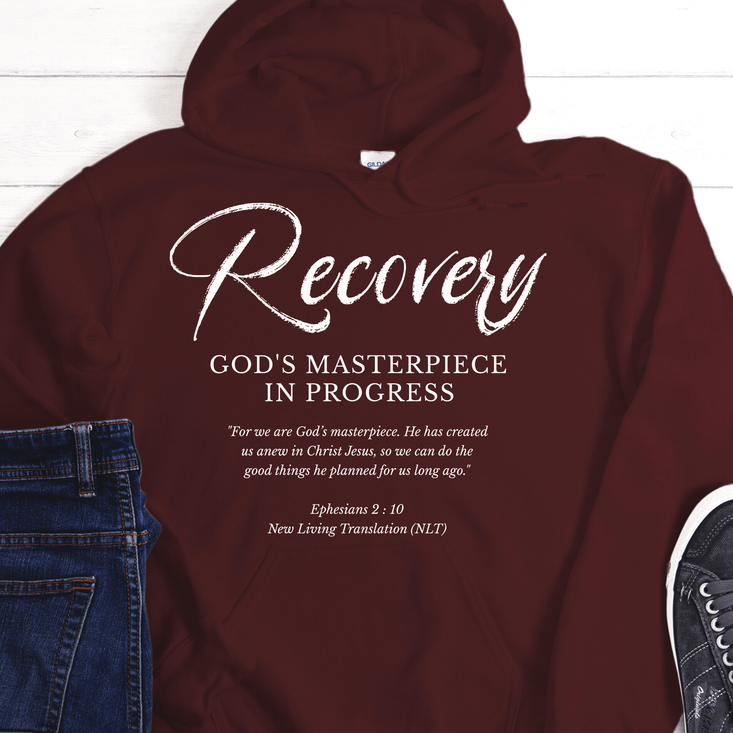 Recovery Hoodie | Inspiring Sobriety |  Recovery, God's Masterpiece