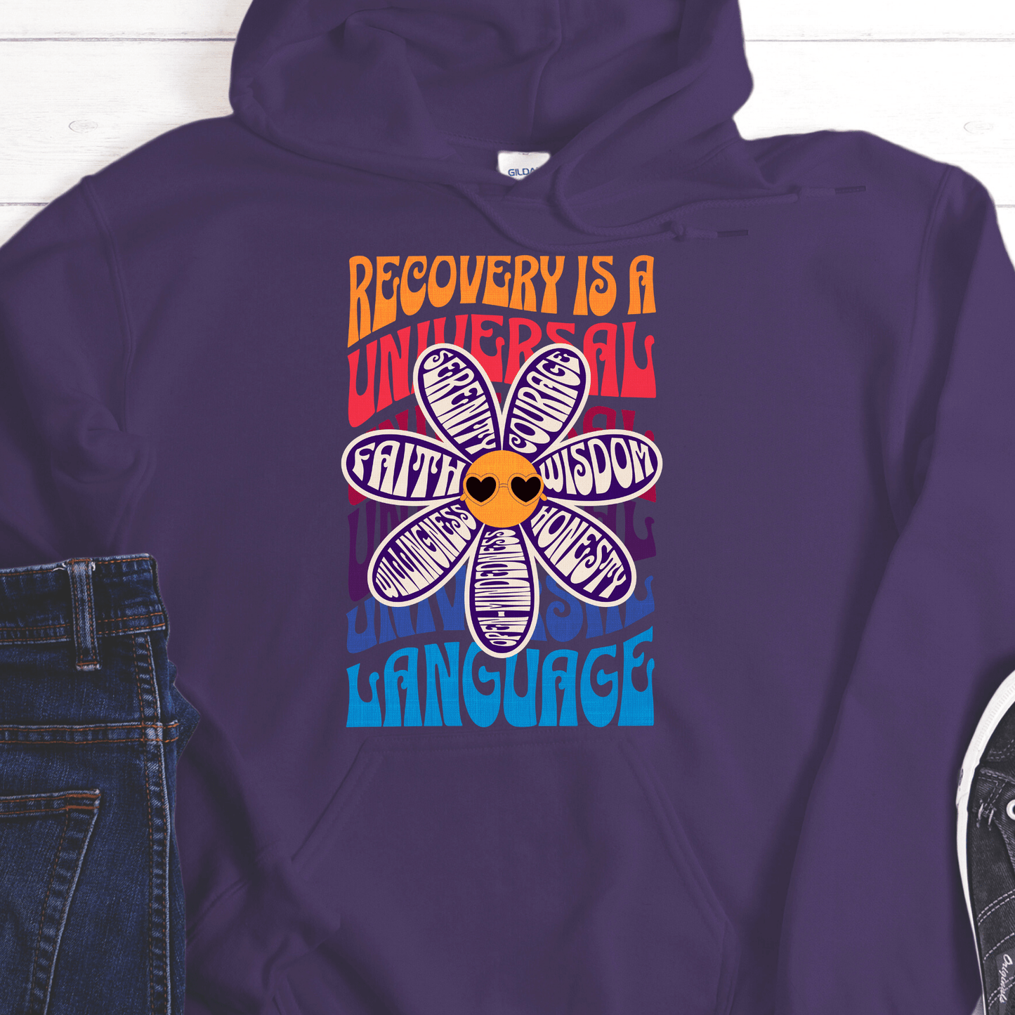 Recovery Hoodie | Inspiring Sobriety |  Recovery is a Universal Language