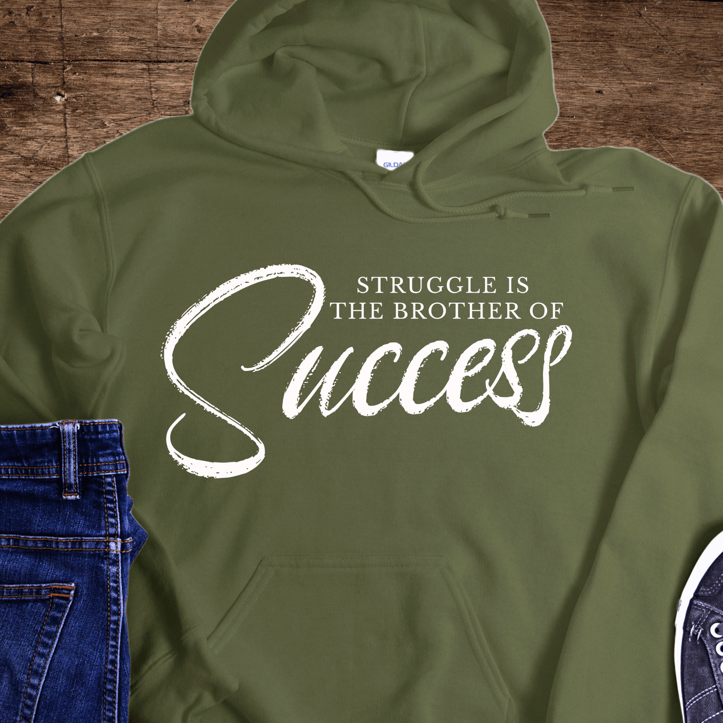 Recovery Hoodie | Inspiring Sobriety |  Struggle is the Brother of Success
