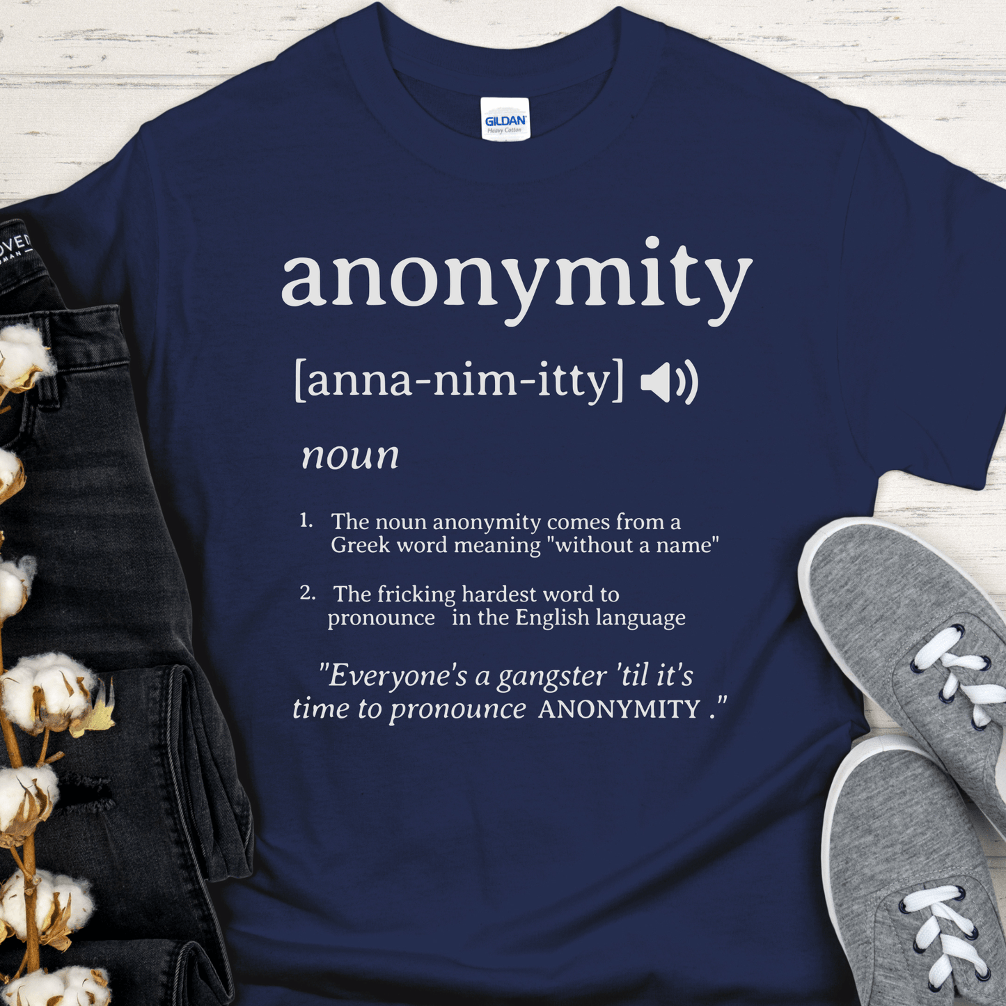 Recovery T-Shirt | Inspiring Sobriety |  Anonymity Definition