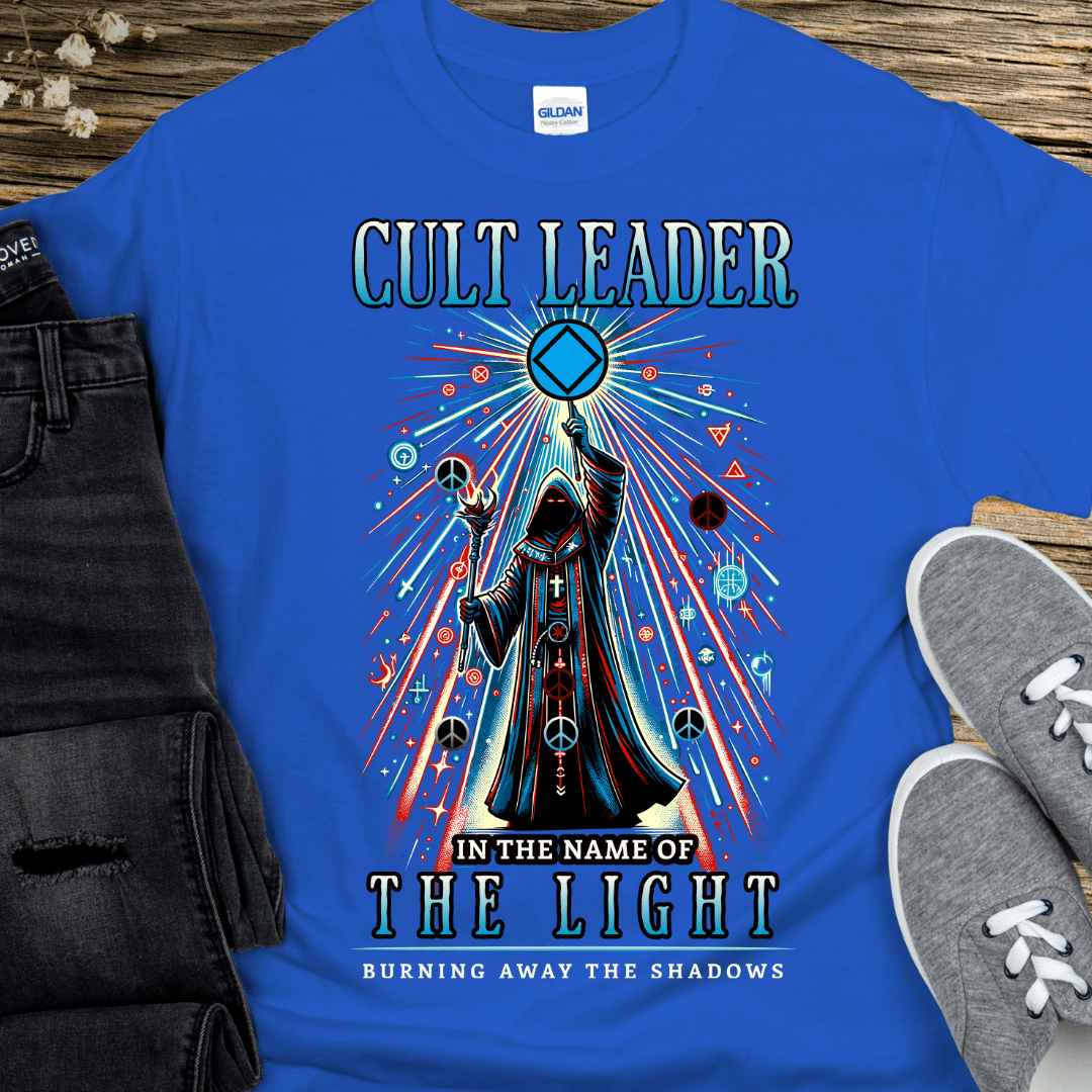Recovery T-Shirt | Inspiring Sobriety |  Cult Leader (NA Symbol)