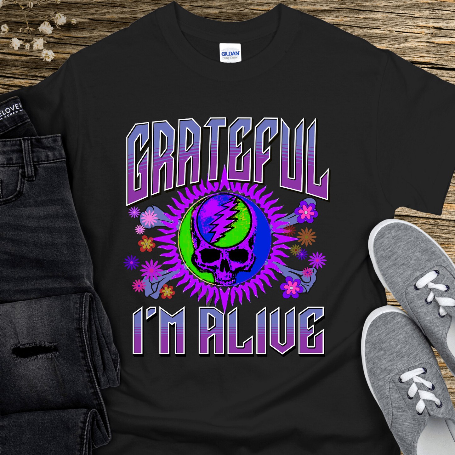 Recovery T-Shirt | Inspiring Sobriety |  Grateful I'm Alive