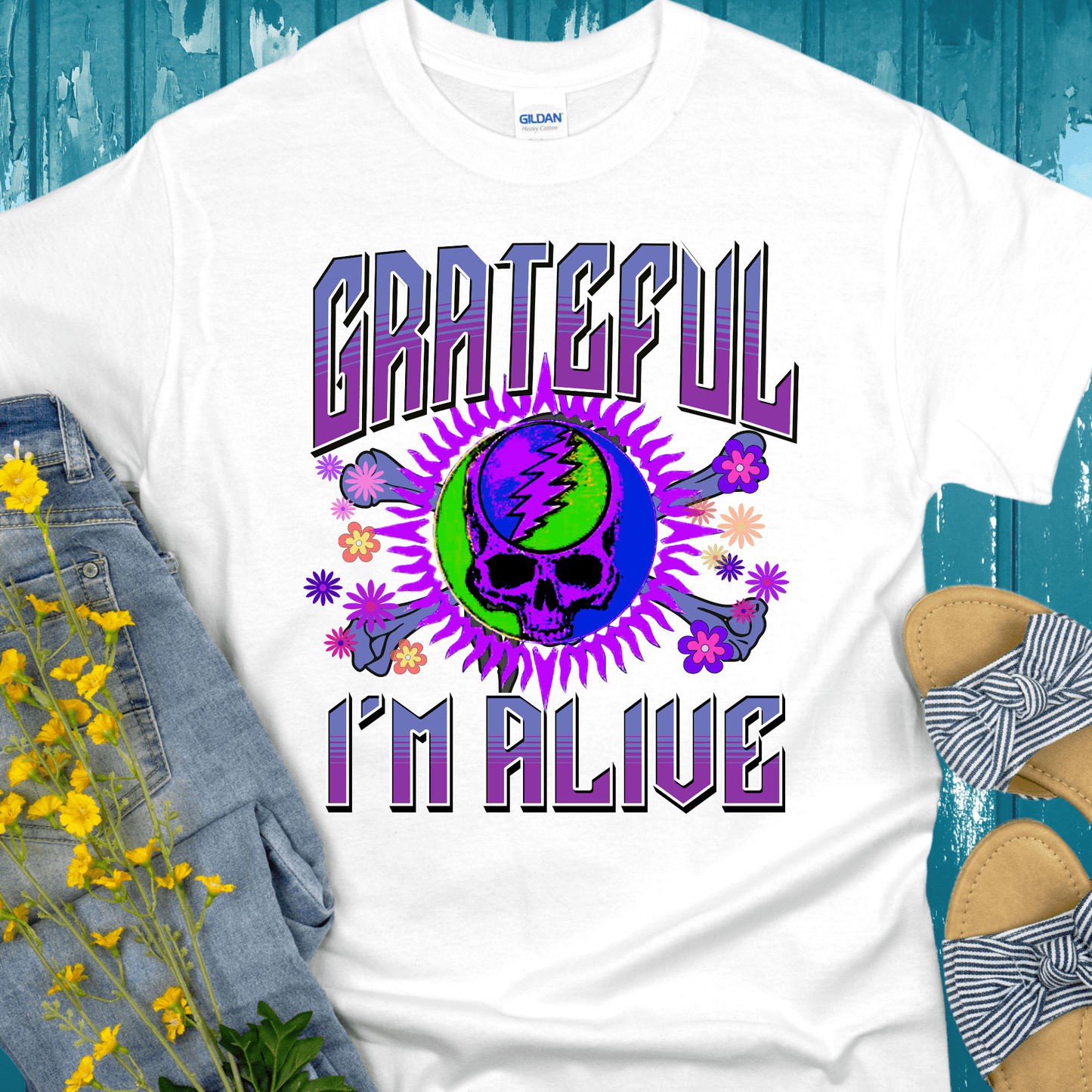 Recovery T-Shirt | Inspiring Sobriety |  Grateful I'm Alive