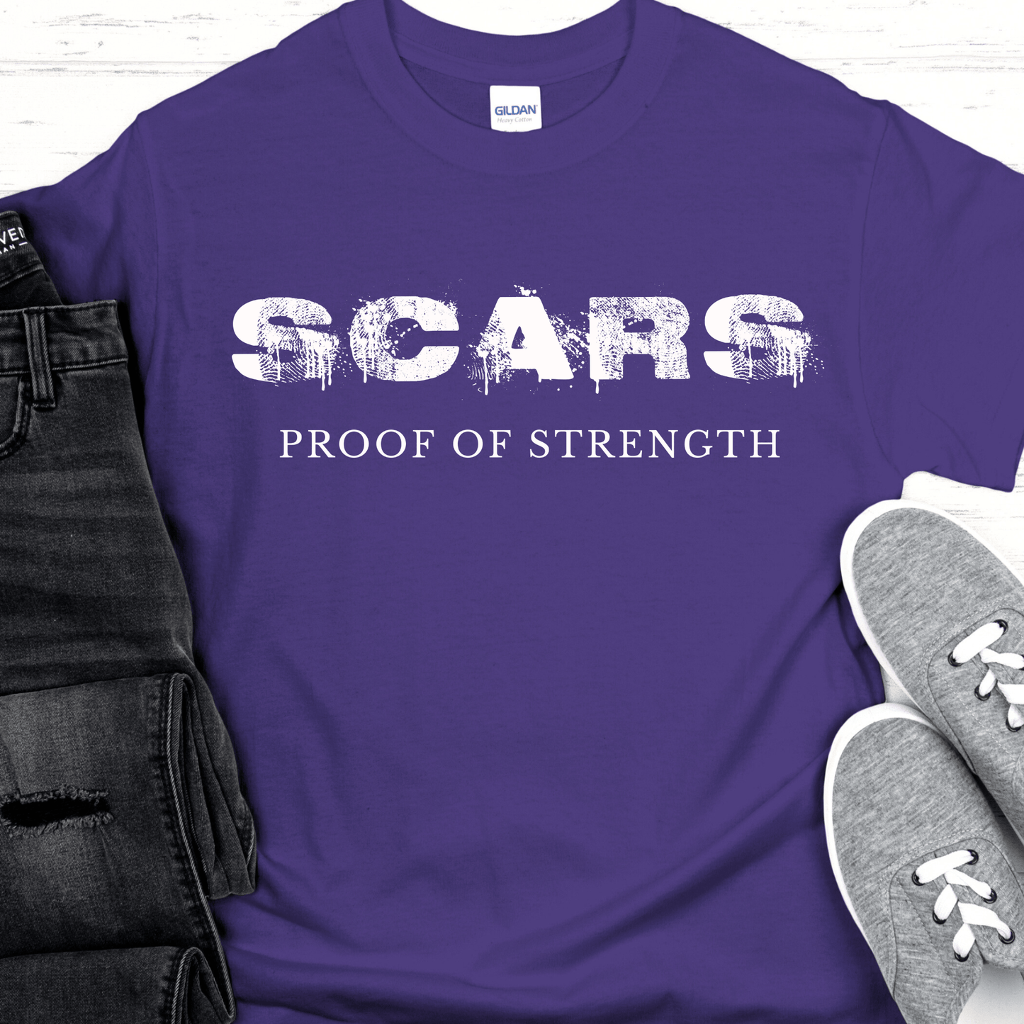 Recovery T-Shirt | Inspiring Sobriety |  Scars - Proof of Strength