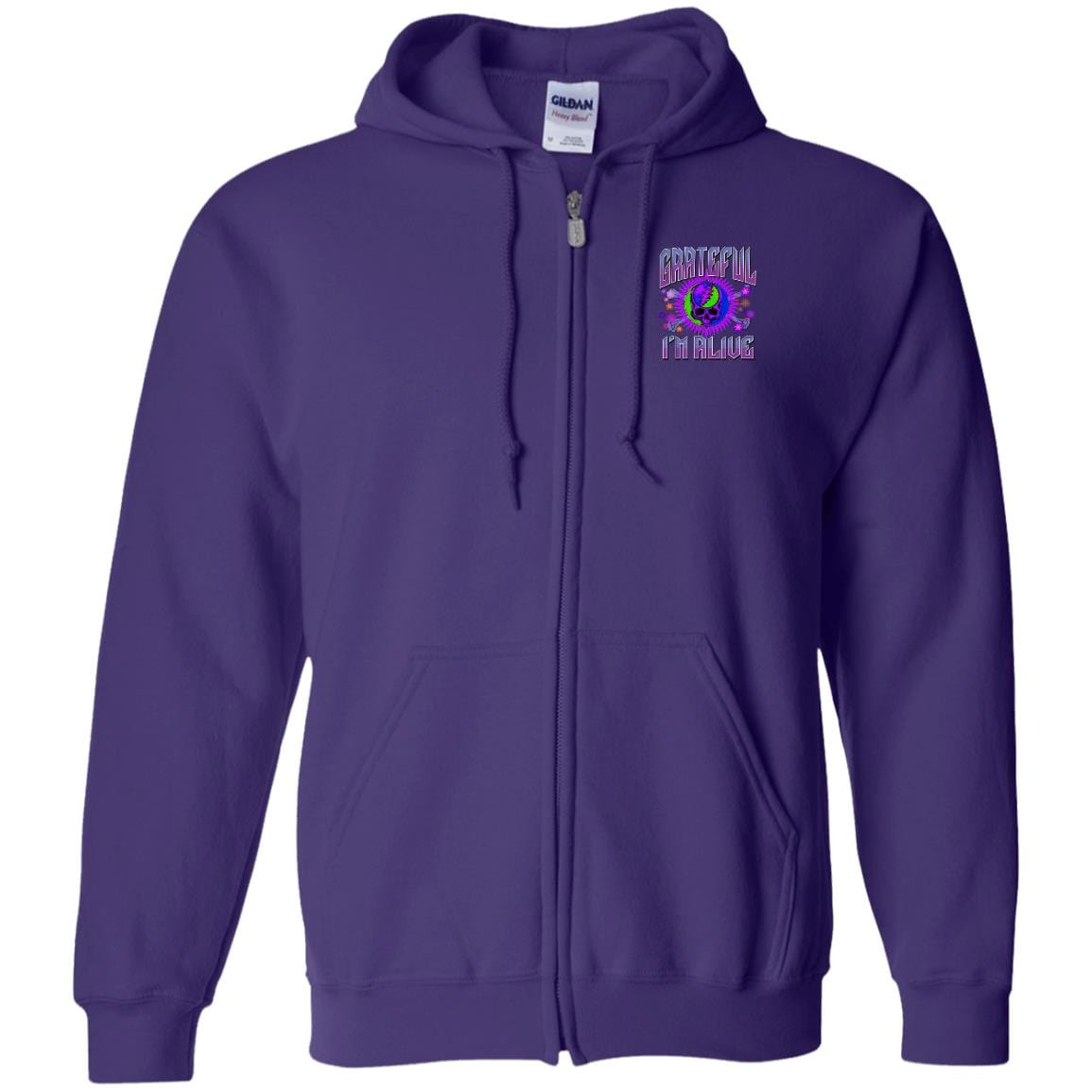 Recovery Zip Hoodie | Inspiring Sobriety |  Grateful I'm Alive